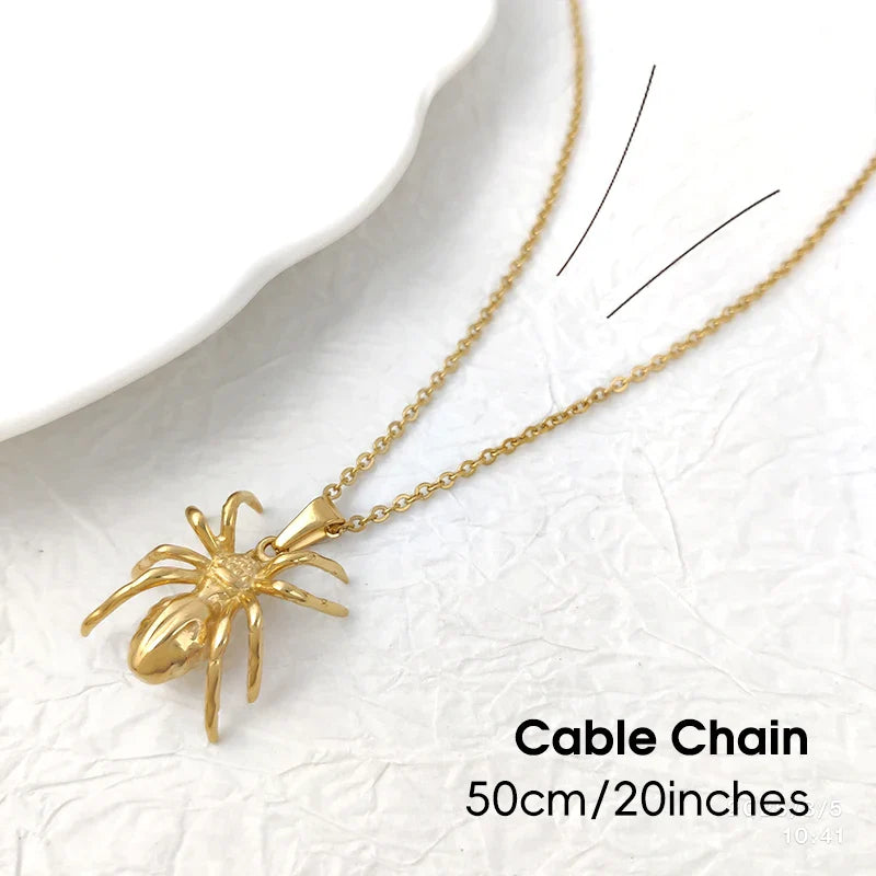 Classic Hot Sale 18K Gold Plated Stainless Steel Mens Jewelry Titanium Steel Gold Chain Pendant  Necklace