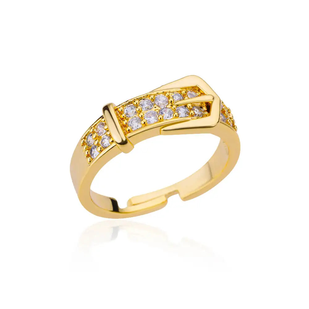 Zircon Stone Rings for Women Stainless Steel Gold Color 2024 New Trend Wedding Ring Jewelry Gift bague femme anillos mujer