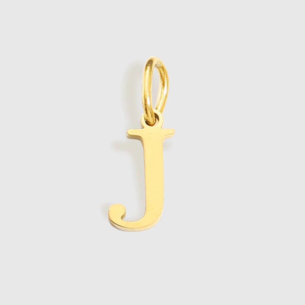 Initial Alphabet Pendant Stainless Steel Charms for Making Necklace Minimalism DIY Accessories Gift Women's Jewelry Wholesale