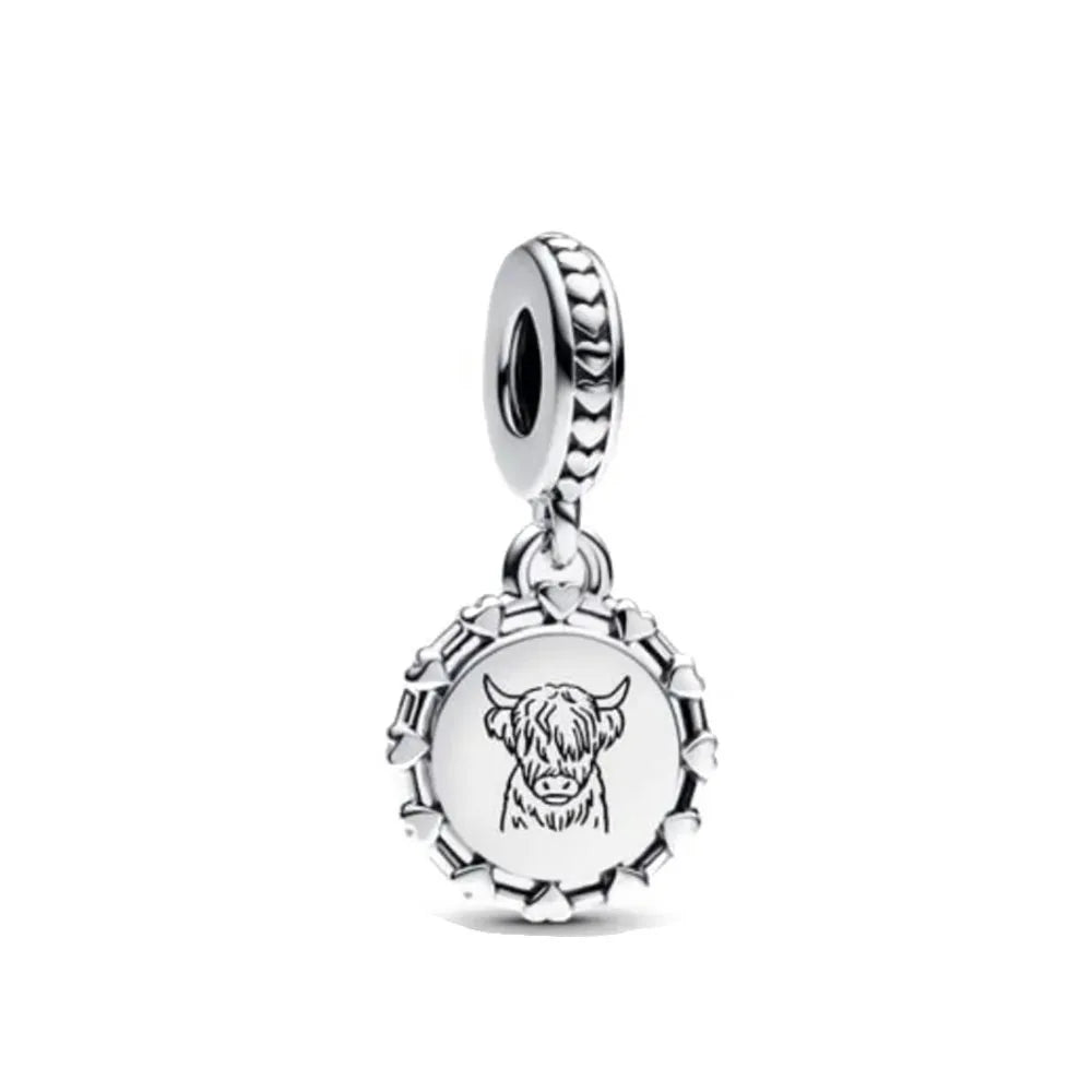 Hot Selling Christmas Santa 925 Silver Charm Bead Fit European Bracelet Bangles Women Necklace Jewelry