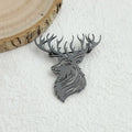 Original innovative Sika deer hollow stainless steel gold-plated 18K brooch, suit lapel pin, waterproof formal fitting