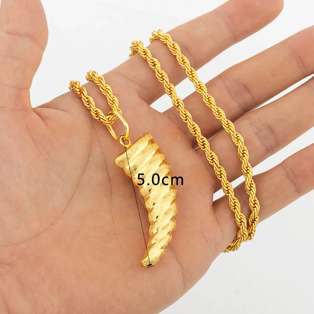 Dubai Gold Color Pendant  Hip Hop Personality style for Men Women Minimalist Jewelry Party Jewelry Birthday Gifts