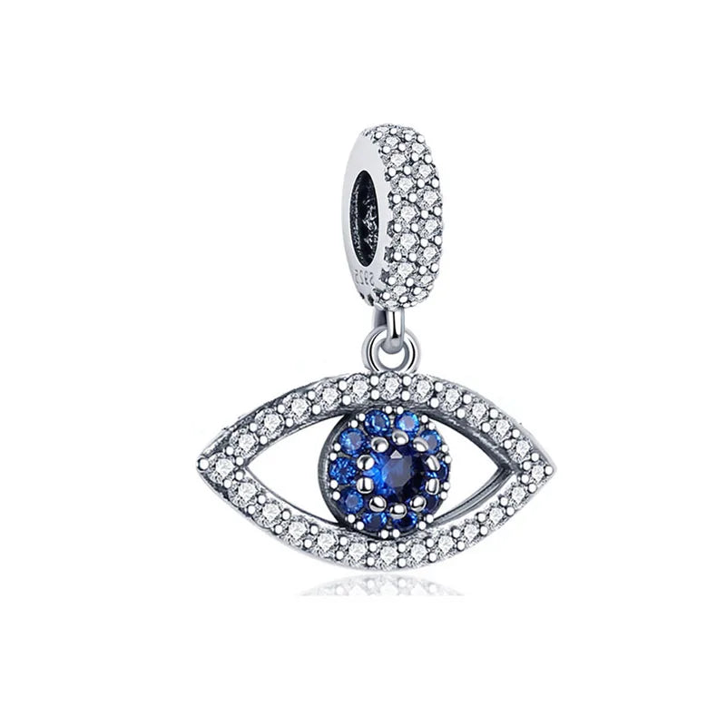 European Summer Blue Series Turtle Flower Pendant Fit S925 European 925 Sterling Silver Bracelet Bangles Necklace