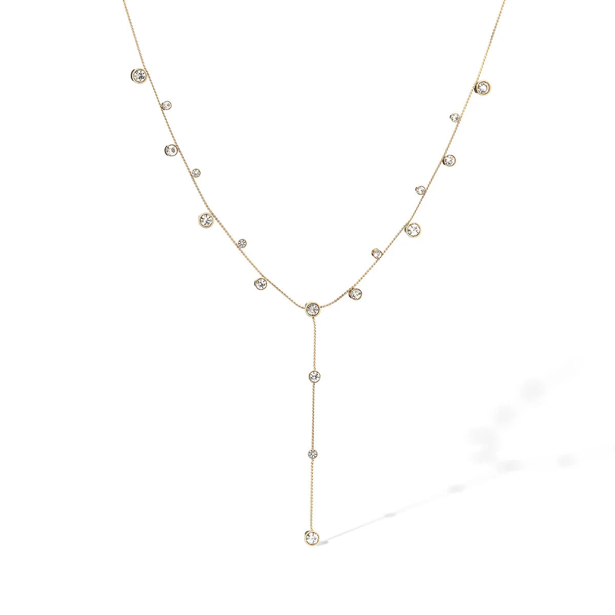 2025 New Arrival Shiny AAA CZ Zircon Silver/Gold Color Choker Necklaces For Elegant Women Stainless Steel Jewelry