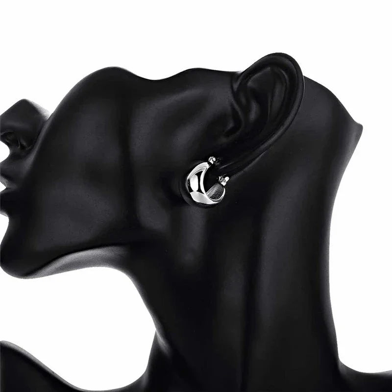 Fine 925 sterling silver earrings wedding high quality popular product fashion women party Earring Jewelry