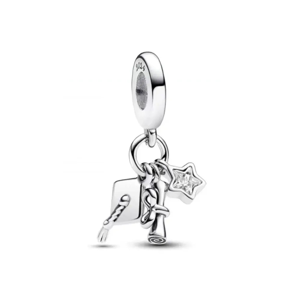 Hot Selling Christmas Santa 925 Silver Charm Bead Fit European Bracelet Bangles Women Necklace Jewelry