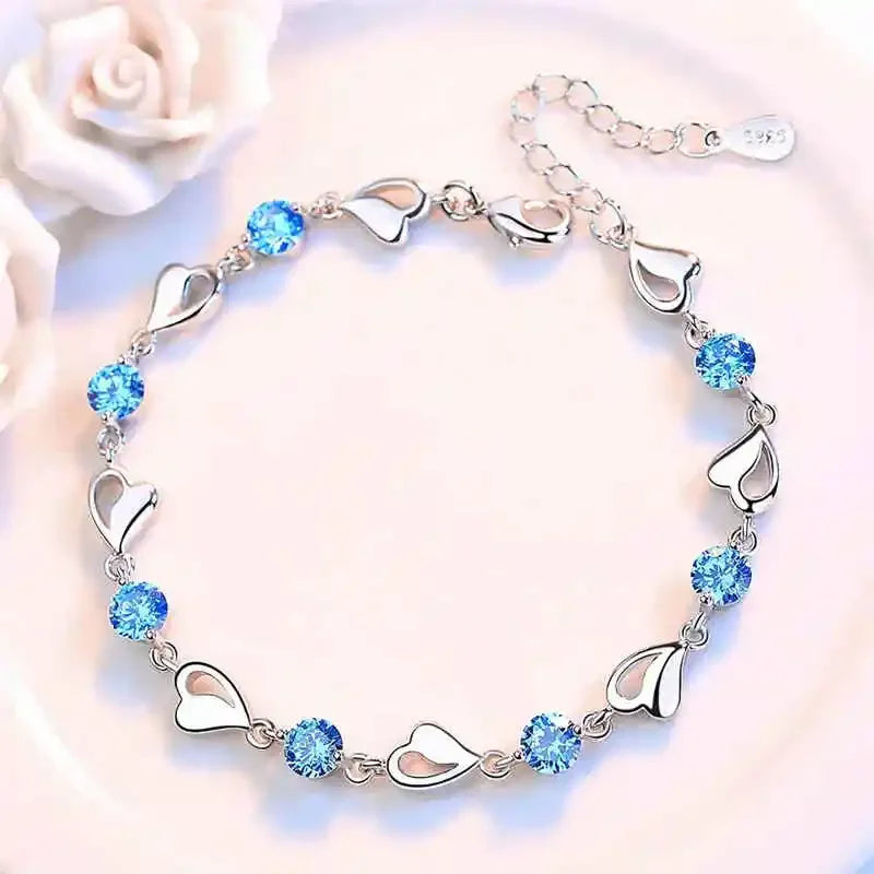 8 Inch 18K Gold Bracelet 5MM Sideways Chain Bracelet For Woman Men Fashion Wedding Engagement 925 Sterling Silver Jewelry Gifts