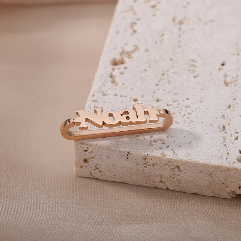 Stainless Steel Watch Ring Loop For Apple Watch Custom Name Watch Tag Bar Band Charm With Decorative Personalized Letter Jewelry
