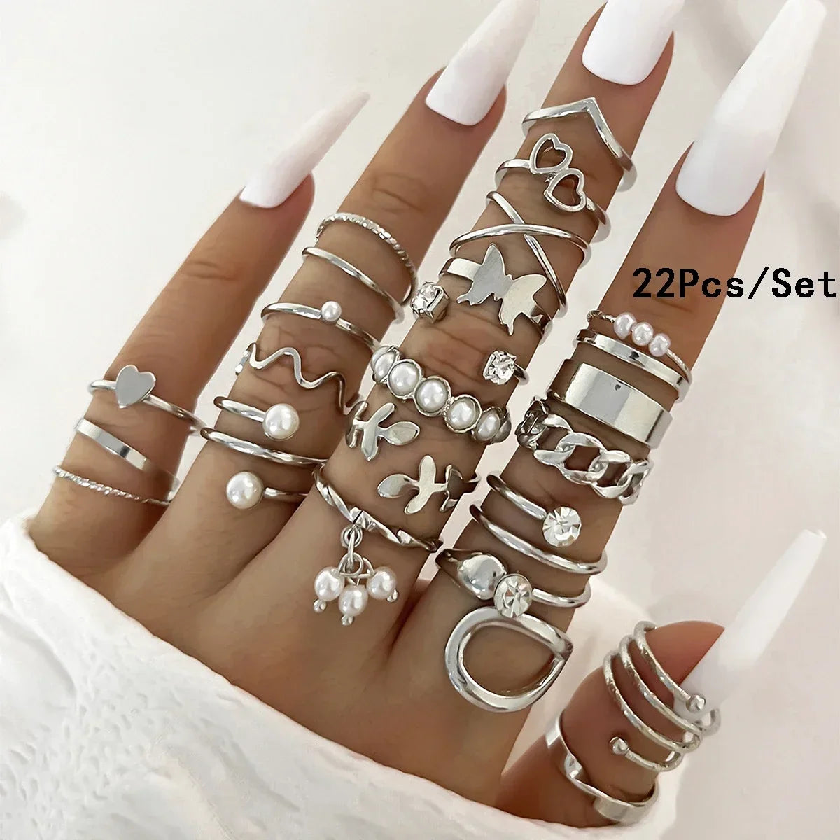 30Pcs Gold Color Knuckle Rings Set For Women Bohemian Geometric Finger Ring Girls Wedding Party Jewelry Gift
