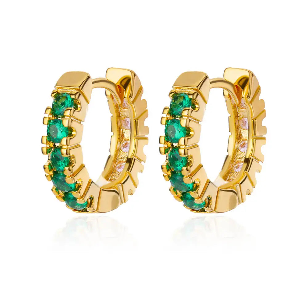 Luxury Blue Zircon Earrings For Women Stainless Steel Earrings 2024 Trending New Design Goth Jewelry aretes mujer