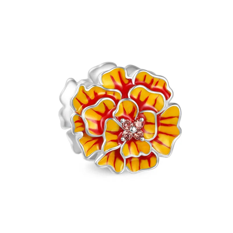 2026 925 Silver Flower, Butterfly, Highland Cow, Motorcycle Pendant Fit European Original Bracelet DIY Jewelry Exquisite Jewelry