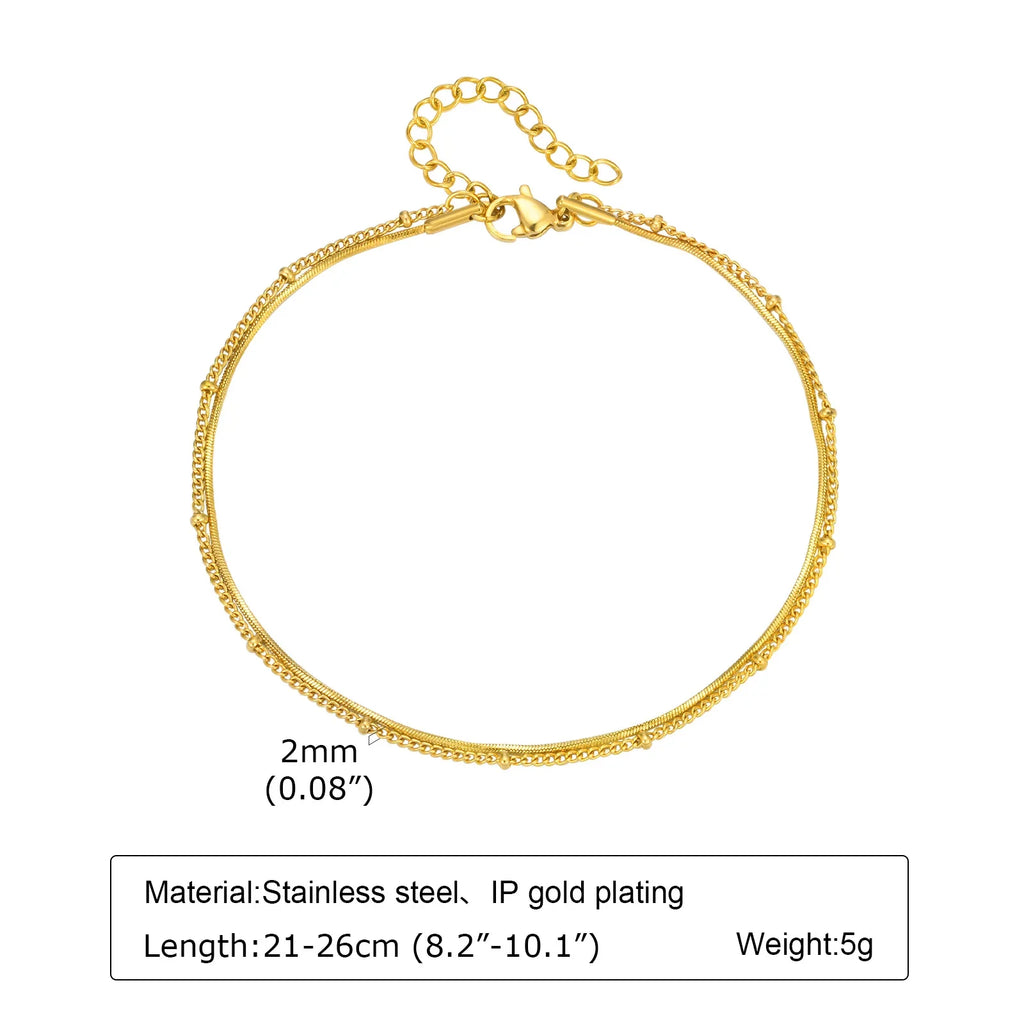 Stainless Steel Lucky Evil Eye Anklet Bracelet for Women, Blue Eye Beaded Chain Foot Anklets Summer Beach Lucky Amulet Gift