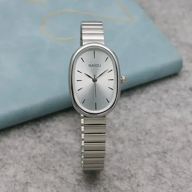 New Brand Steel Band Square Quartz Watch Retro Minimalist Temperament Small Dial Watch Female Student Wristwatch Dropshipping