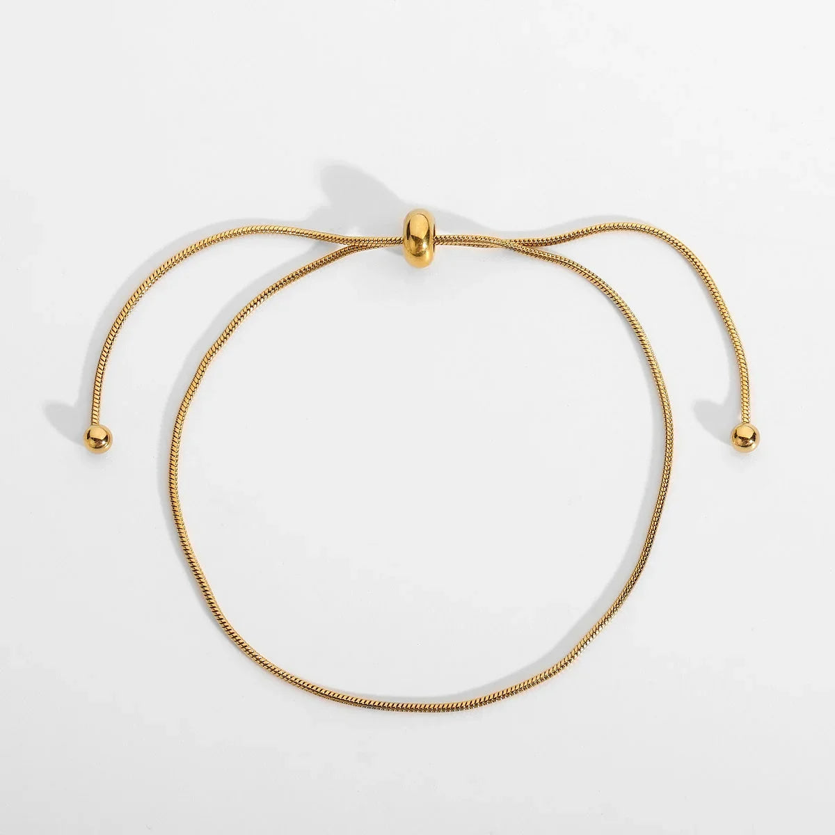 Korean Adjustable Stainless Steel Bracelet for Women Girl Men High Quality Design Gold Color Snake Chain Jewelry Wholesale