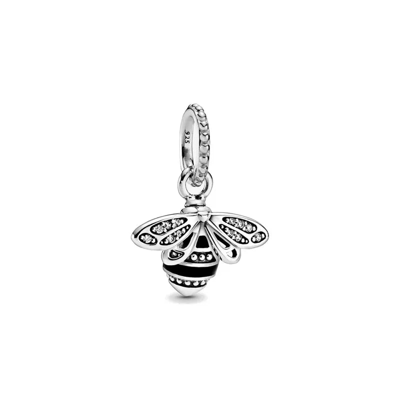 2026 New S925 Silver Robot Cross Digital Pendant, Suitable for Original Bracelets, DIY Accessories, Women's Charm Jewelry Gifts