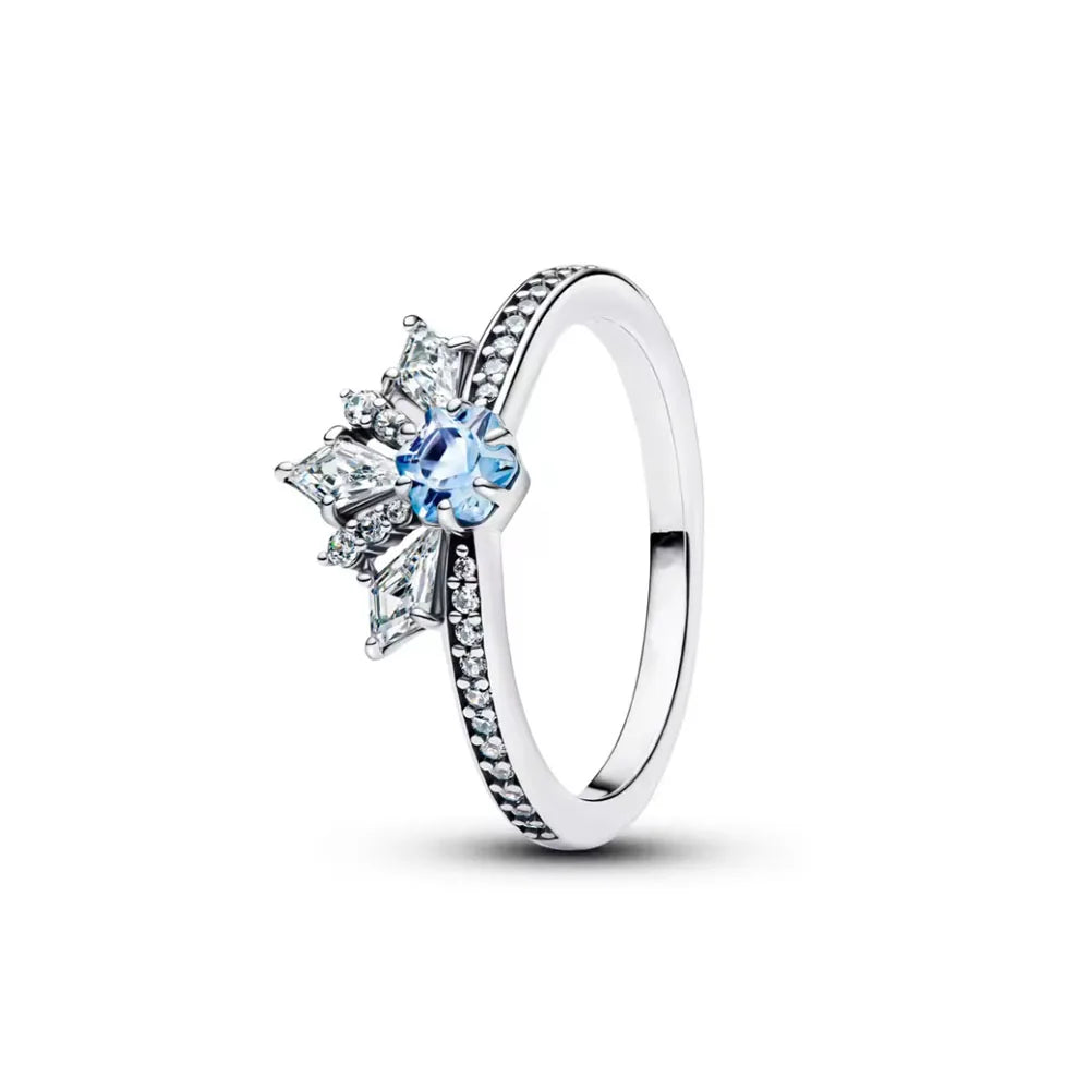 2026 Hot Selling 925 Sterling Silver Heart-Shaped Butterfly Flower Ring, Exquisite and Charming Jewelry Gift for European Women
