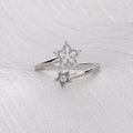 VENTFILLE 925 Silver Moon Tassel Opening Female Fashion Ins Ring