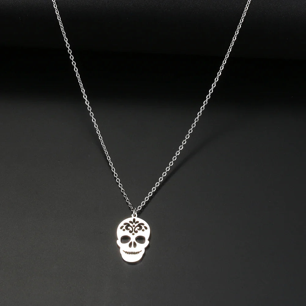 DOTOFI Four Leaf Clover Pendant Necklace For Women Stainless Steel Quality Fashion Jewelry