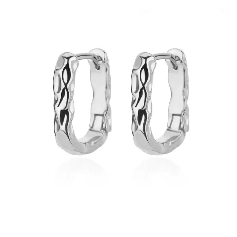 Luxury Blue Zircon Earrings For Women Stainless Steel Earrings 2024 Trending New Design Goth Jewelry aretes mujer