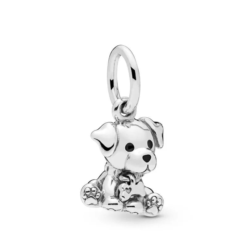 2026 New S925 Silver Robot Cross Digital Pendant, Suitable for Original Bracelets, DIY Accessories, Women's Charm Jewelry Gifts