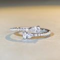 925 Sterling Silver Bright Zirconia Finger Ring Female Accessories for Engagement Ceremony Fashion Dainty Chic Wedding Jewelry