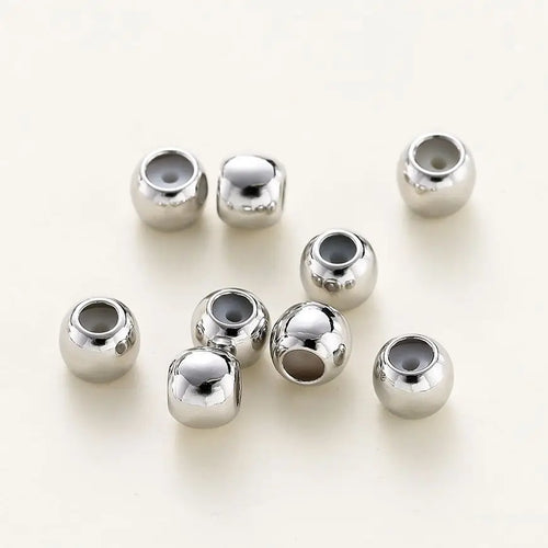 10pcs/lot 14K 18K Real Gold Plated Adjustable Bead With Resine Stopper Spacer Beads Charm Possitioning Beads For Jewelry Finding
