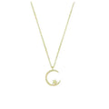 Fashion Shining Inlaid Zirconia Star Moon Pendant Necklace For Women Luxury Crystal Clavicle Chain Necklace Wedding Jewelry