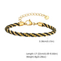 Two Tone Chain Bracelet for Women, Chunky Mixed Metal Link, Stainless Steel Waterproof Jewelry, Stylish Adjustable Wristband