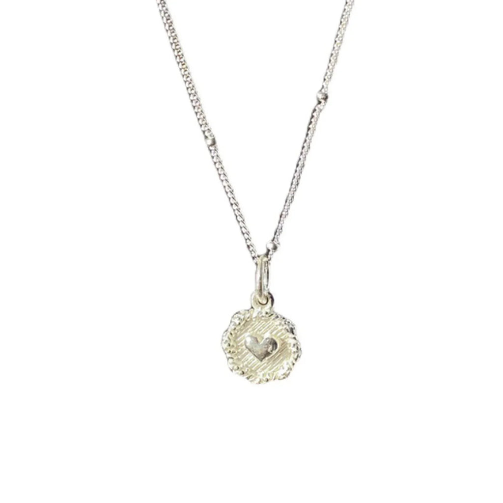 925 Sterling Love Heart Texture Bead Necklace for Women Girl Stereoscopic Design Double Sided Jewelry Gift Wholesale
