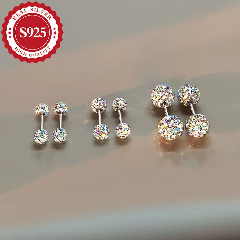 S925 Silver Stud Earrings for Women, Penguin Shape, Party Accessories