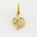 SUNIBI Heart Art Initial Alphabet Pendant DIY Name Customized Birthday Gift Stainless Steel Women Fashion Jewelry A-Z Wholesale