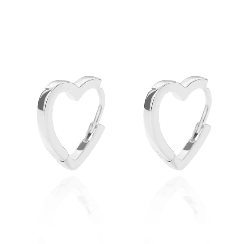 Zircon Heart Pendientes Earring For Women Stainless Steel Gold Color Piercing Earring 2025 Trend Jewelry aretes Accesorios mujer