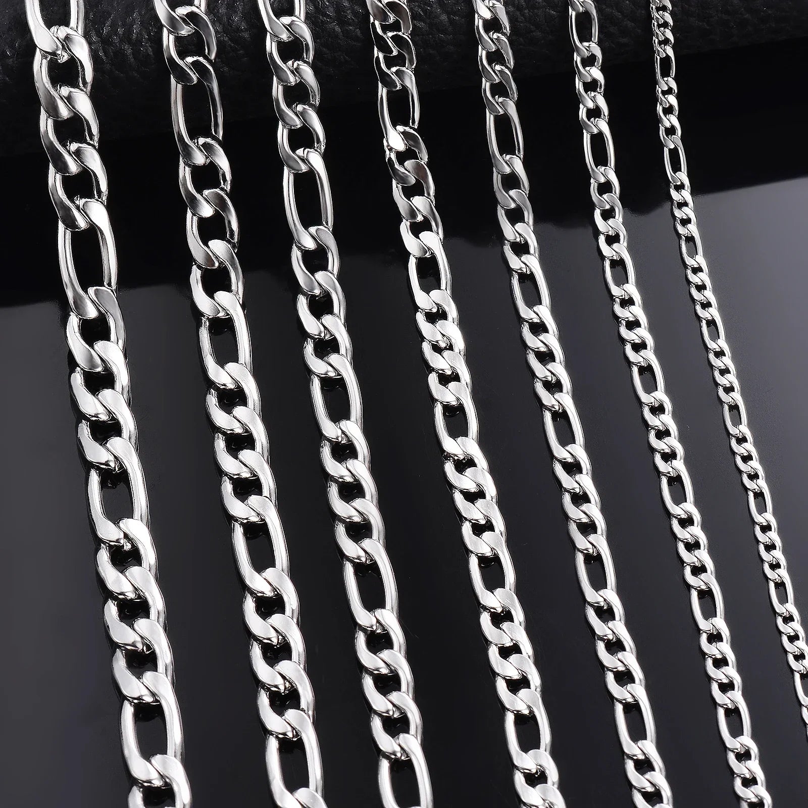 Wholesale 925 Sterling Silver Necklace 2-12mm Width 40-75cm Long Chain Lobster Clasp Men and Women Engagement Jewelry