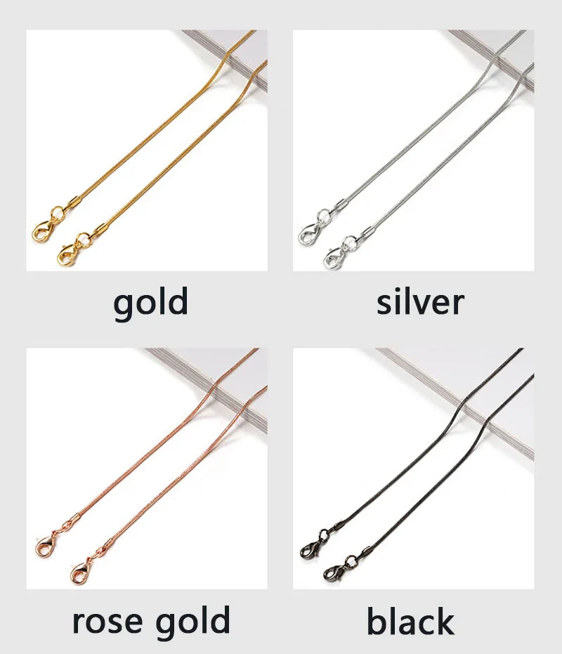 Fashion Reading Glasses Chain for Women Metal Sunglasses Cords Gold Black Silver Color  Lanyard Metal Rope Eyewear Accessories