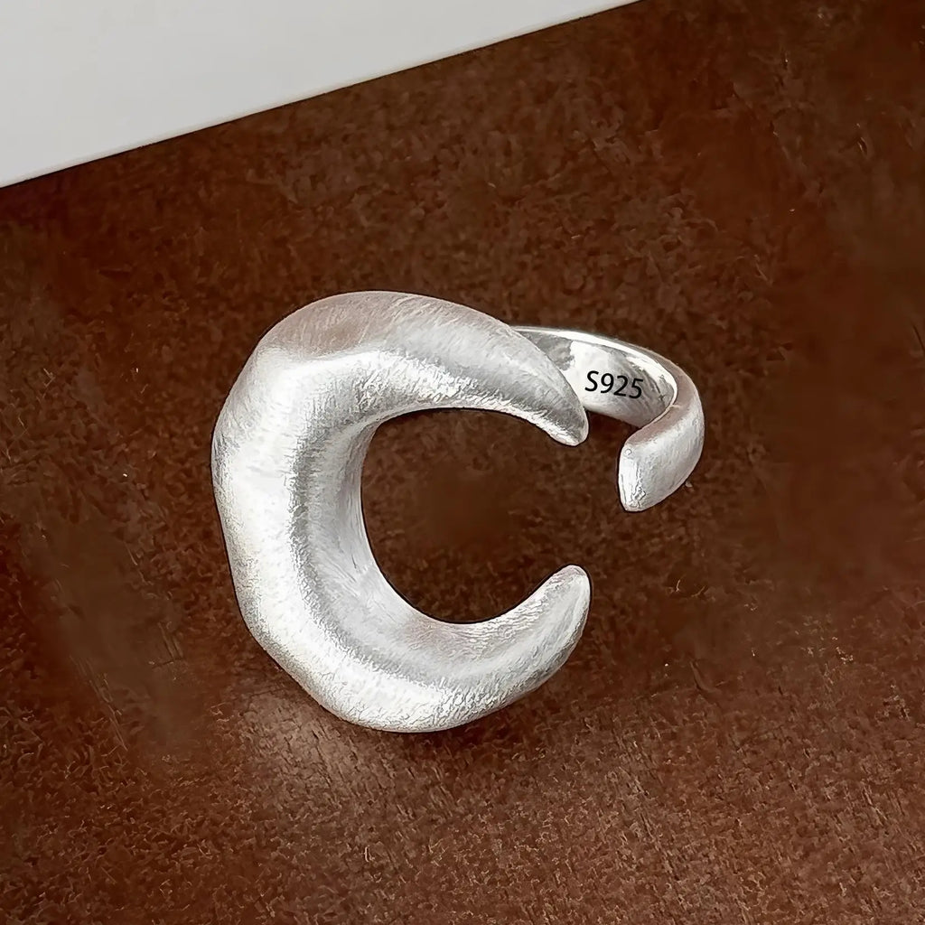 925 Sterling Silver Chain Knot Ring For Women Wrap Wide Band Rock Geometry Punk Jewelry Gift Wholesale Dropshipping