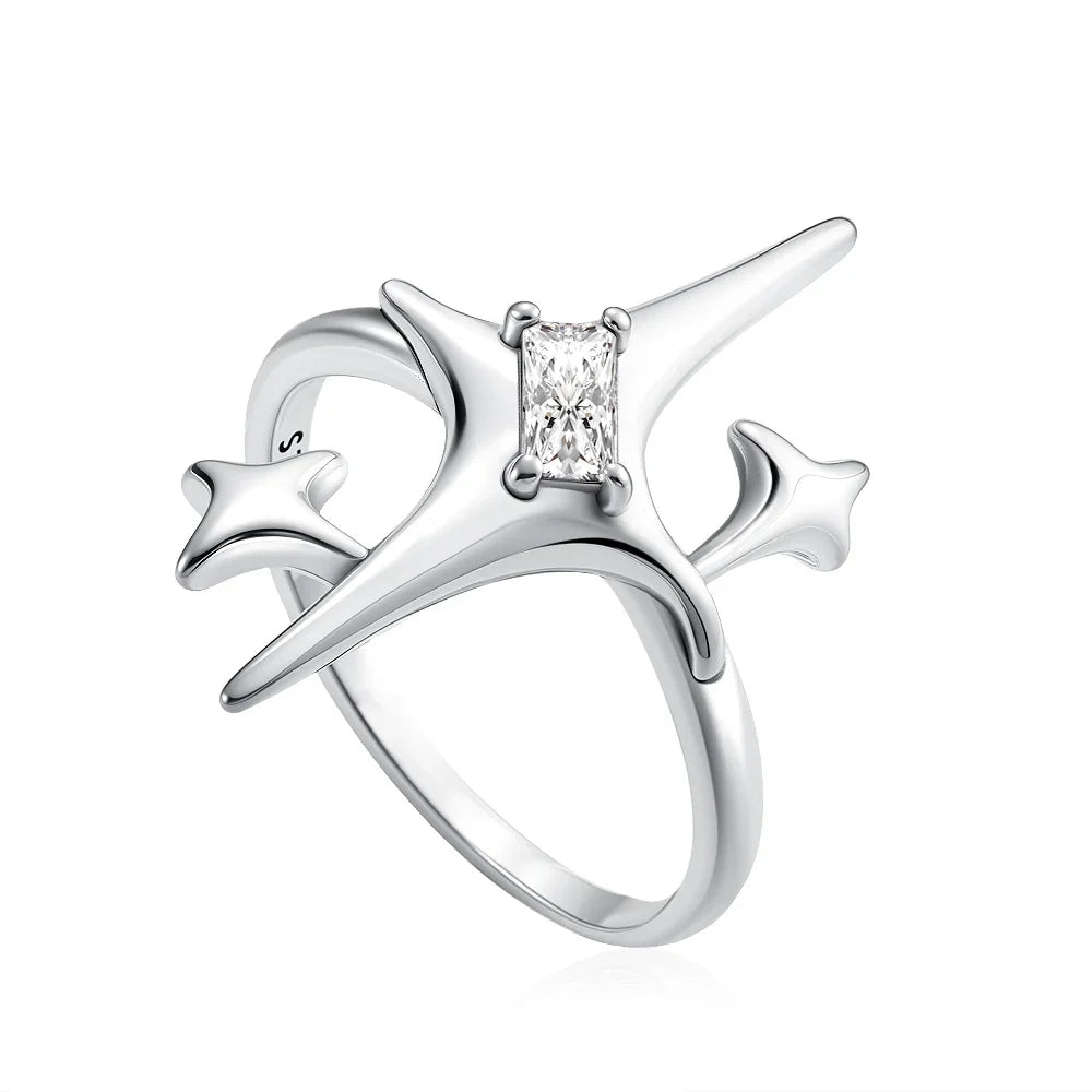 2026 Hot Selling 925 Silver Cute Puppy Flower Elephant Clover Ring Suitable for Wedding Rings, Jewelry Gifts