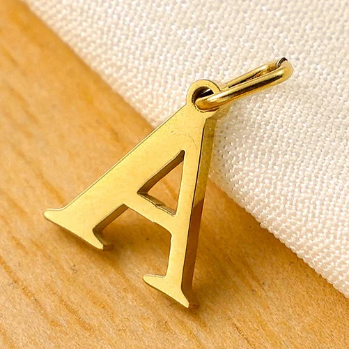 SUNIBI 26 Letters Stainless Steel Cut Alphabet Pendant for DIY Woman Necklace Ladies Jewelry Accessories Wholesale Dropshipping