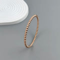 New stainless steel ball bead gold-plated bracelet, classic O-shaped silver bracelet for women, wedding party jewelry