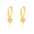 Zircon Heart Pendientes Earring For Women Stainless Steel Gold Color Piercing Earring 2025 Trend Jewelry aretes Accesorios mujer