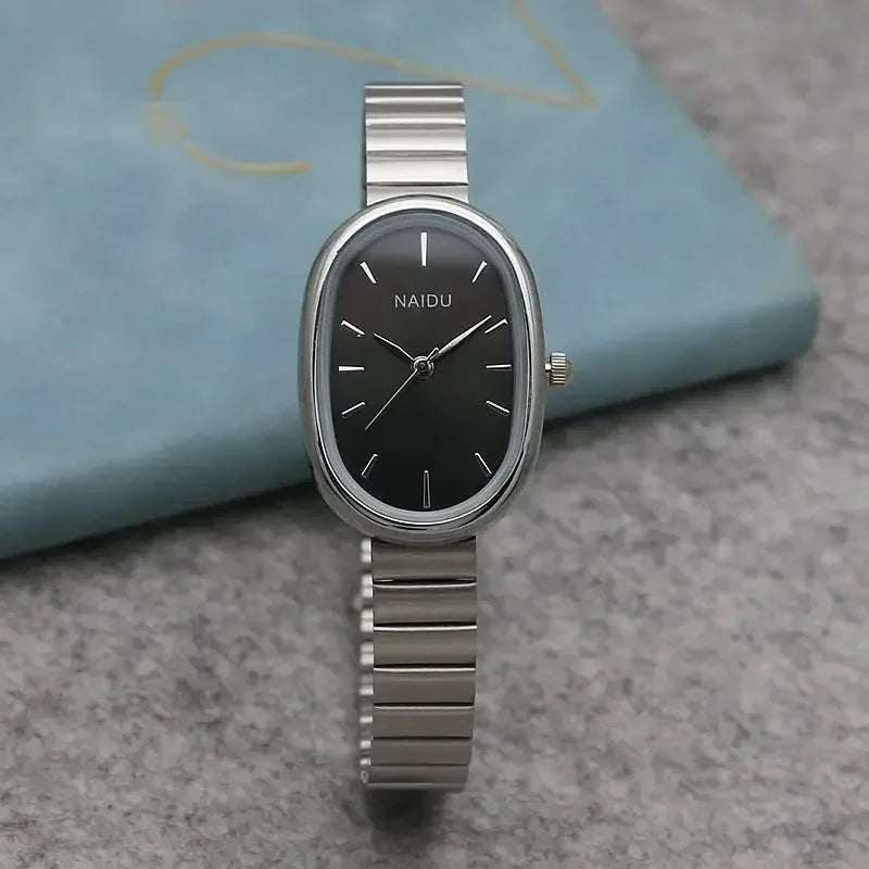 New Brand Steel Band Square Quartz Watch Retro Minimalist Temperament Small Dial Watch Female Student Wristwatch Dropshipping