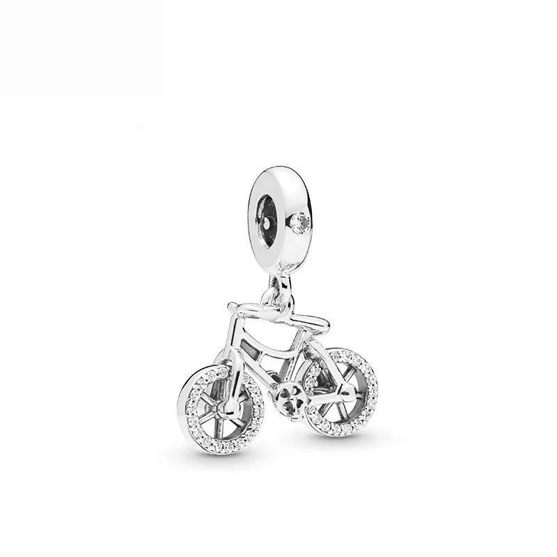 2026 New S925 Silver Robot Cross Digital Pendant, Suitable for Original Bracelets, DIY Accessories, Women's Charm Jewelry Gifts