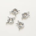 1-4pcs 14K 18K Real Gold Plated Sailor Clasps Bracelet Charm End Connector Spring Clasp For DIY Jewelry Making Necklace Findings