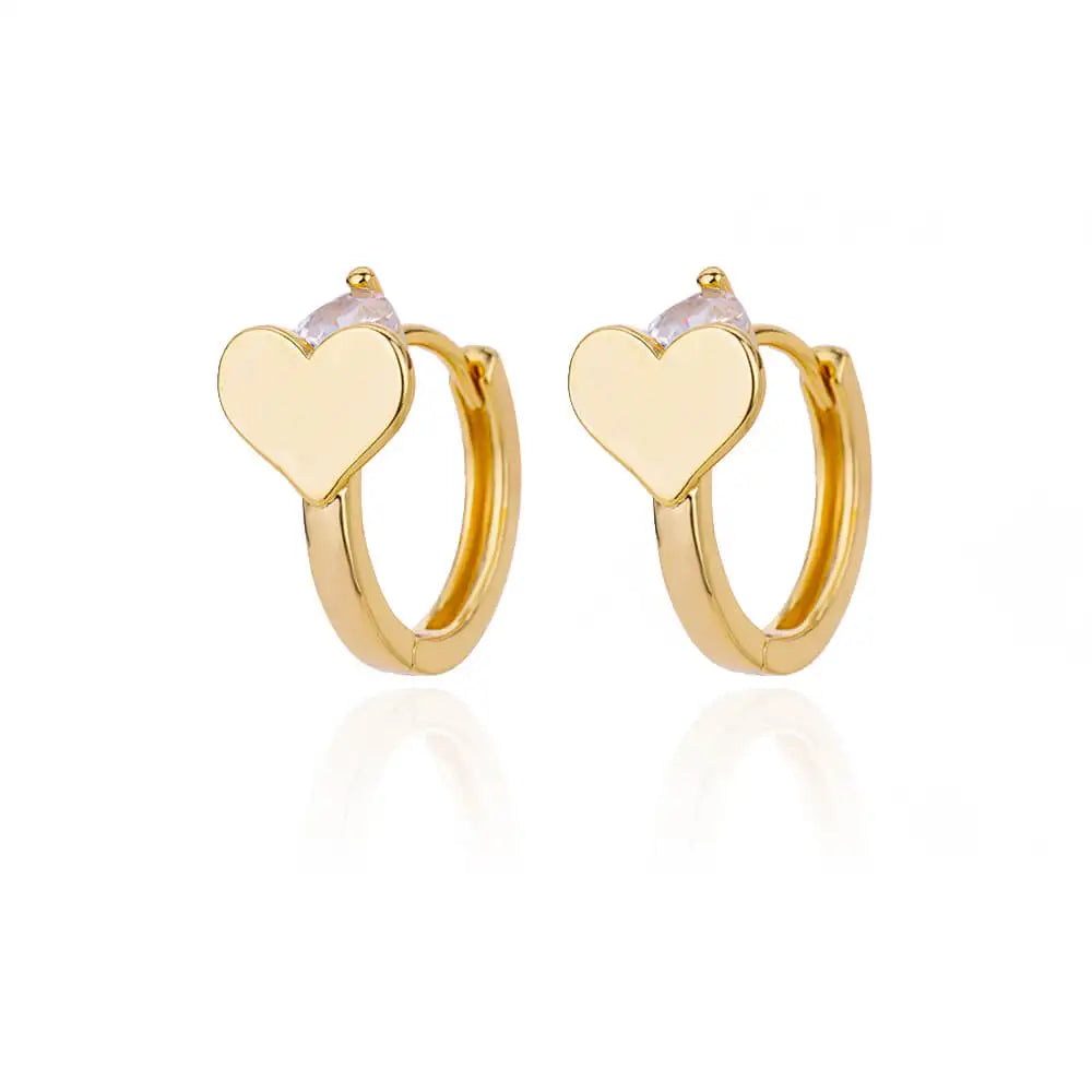 Vintage Round Stainless Steel Hoop Earrings For Women Gold Plated Earring 2023 Trending Statement Ear Jewelry Christmas Gift