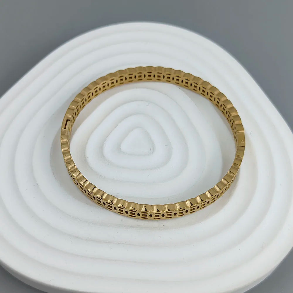 New money symbol ancient coin gold-plated stainless steel bracelet 18K, high quality waterproof couple bracelet, wife gift