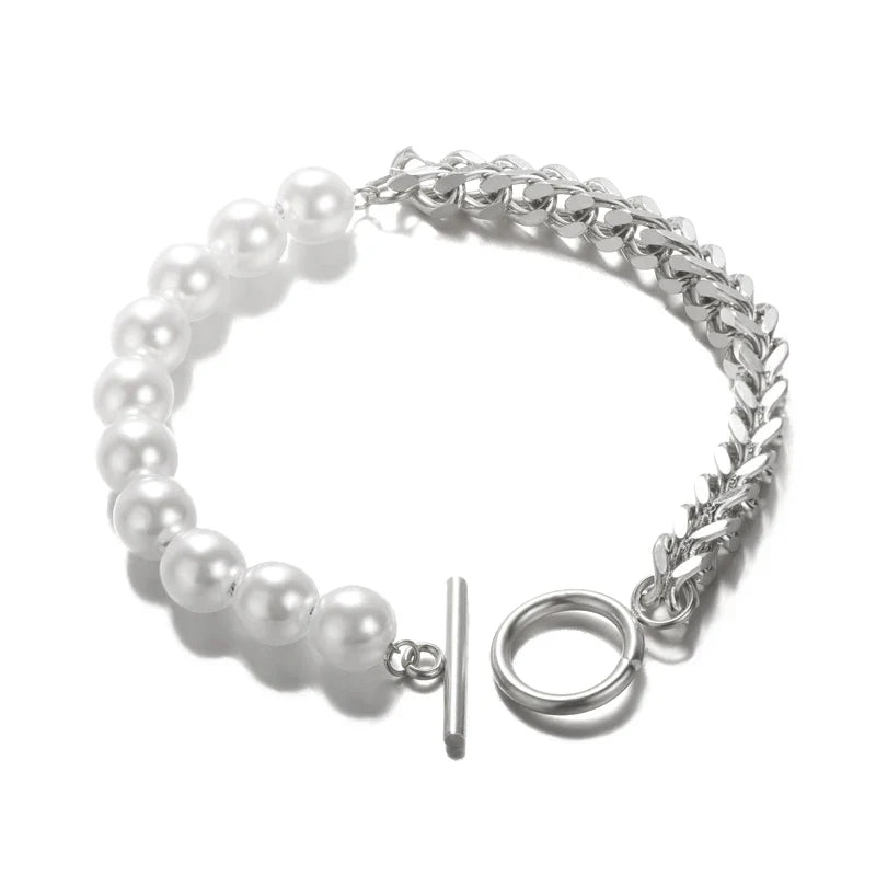 Stainless Steel Beaded Round Snake Chain Bracelets For Women Gold Color Geometric Bracelet Luxury Wedding Party Jewelry Gift