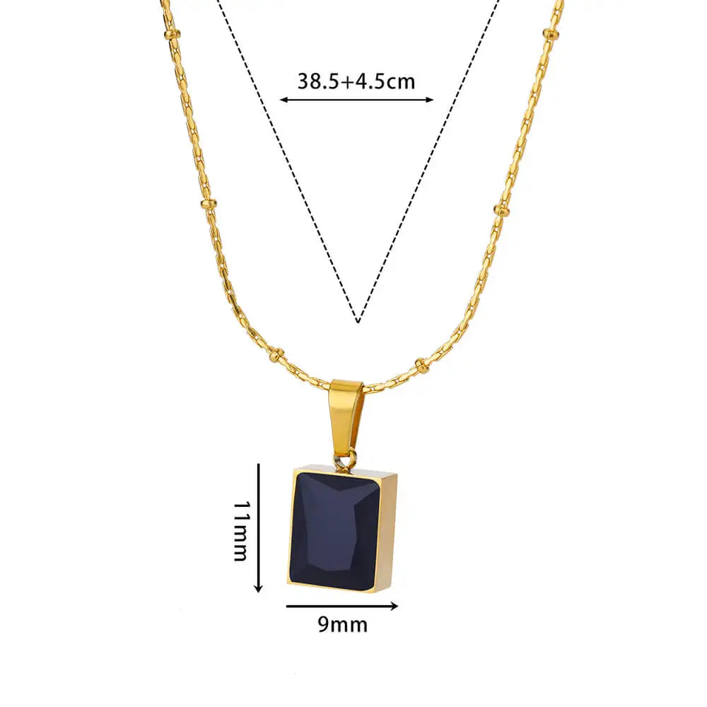 Luxury Zircon Butterfly Pendant Necklaces For Women Stainless Steel Gold Color Chain Collar Necklace 2025 New Wedding Jewelry