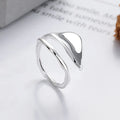 925 Sterling Silver Smooth Surface Leaf Rings For Women Couple Engagement Jewelry Accessories Wholesale Argent 925 Jewellery