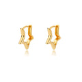 Zircon Star Pendientes Earrings for Women Girl Stainless Steel Gold Color Earring Y2k Wedding Aesthetic Jewelry aretes mujer