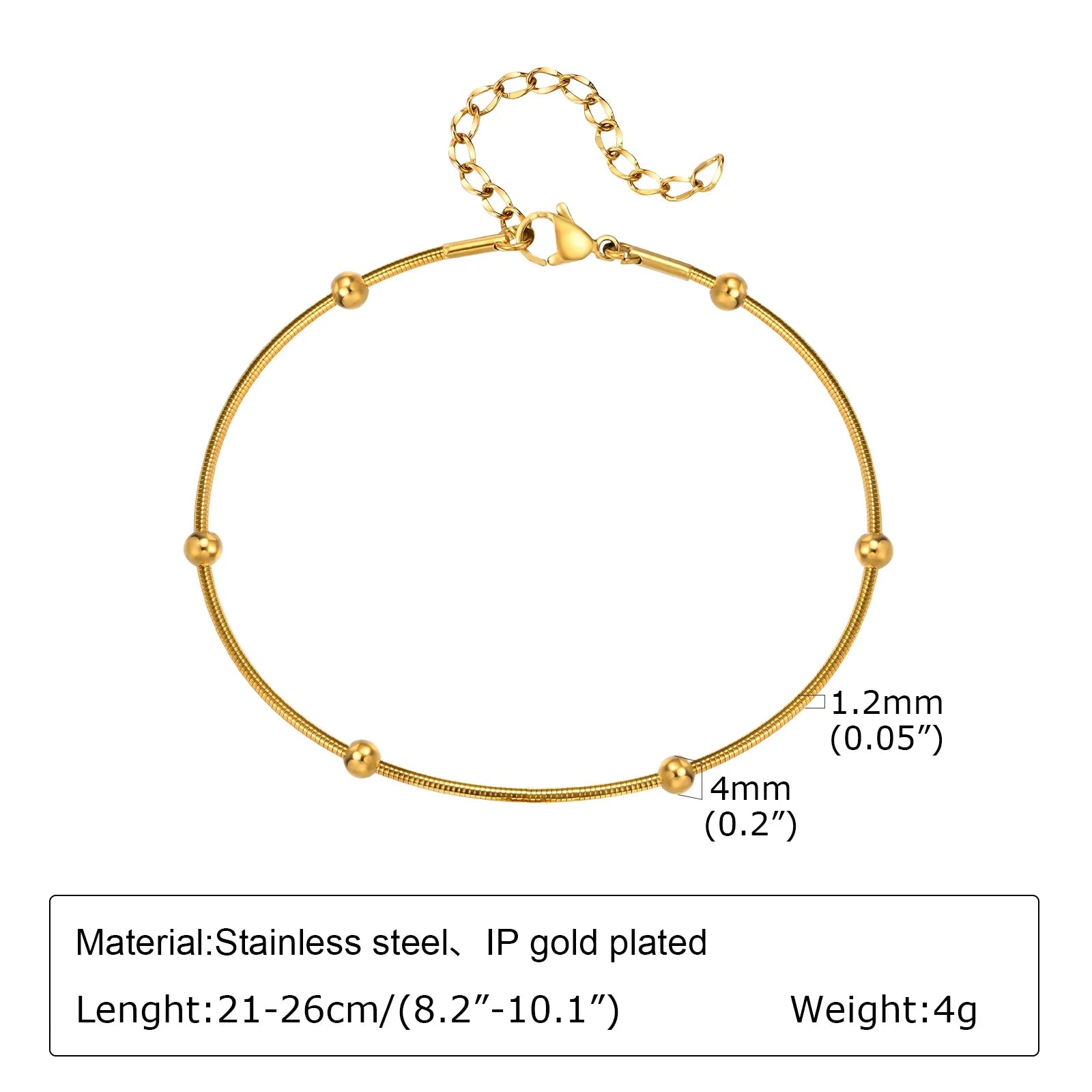 Stainless Steel Lucky Evil Eye Anklet Bracelet for Women, Blue Eye Beaded Chain Foot Anklets Summer Beach Lucky Amulet Gift