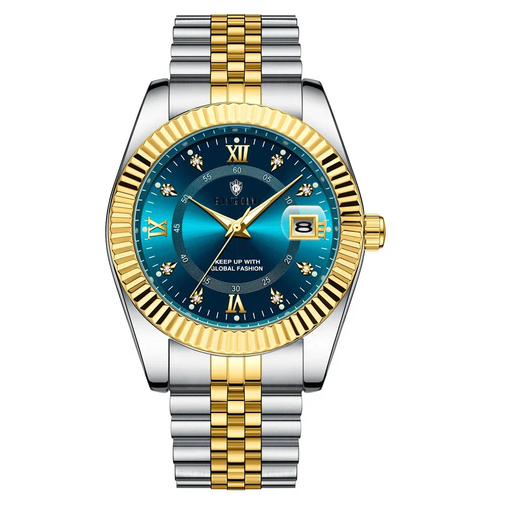 Fashion Quartz Wristwatches Luxury Brand High Quality Diamond Watch For Man Gifts Digital Mens Automatic Watches Men Gold Clock